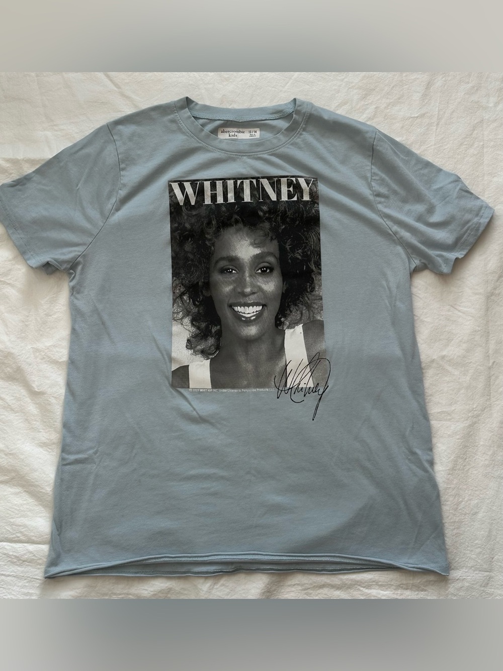 abercrombie kids Light Blue Whitney Portrait Graphic Tee